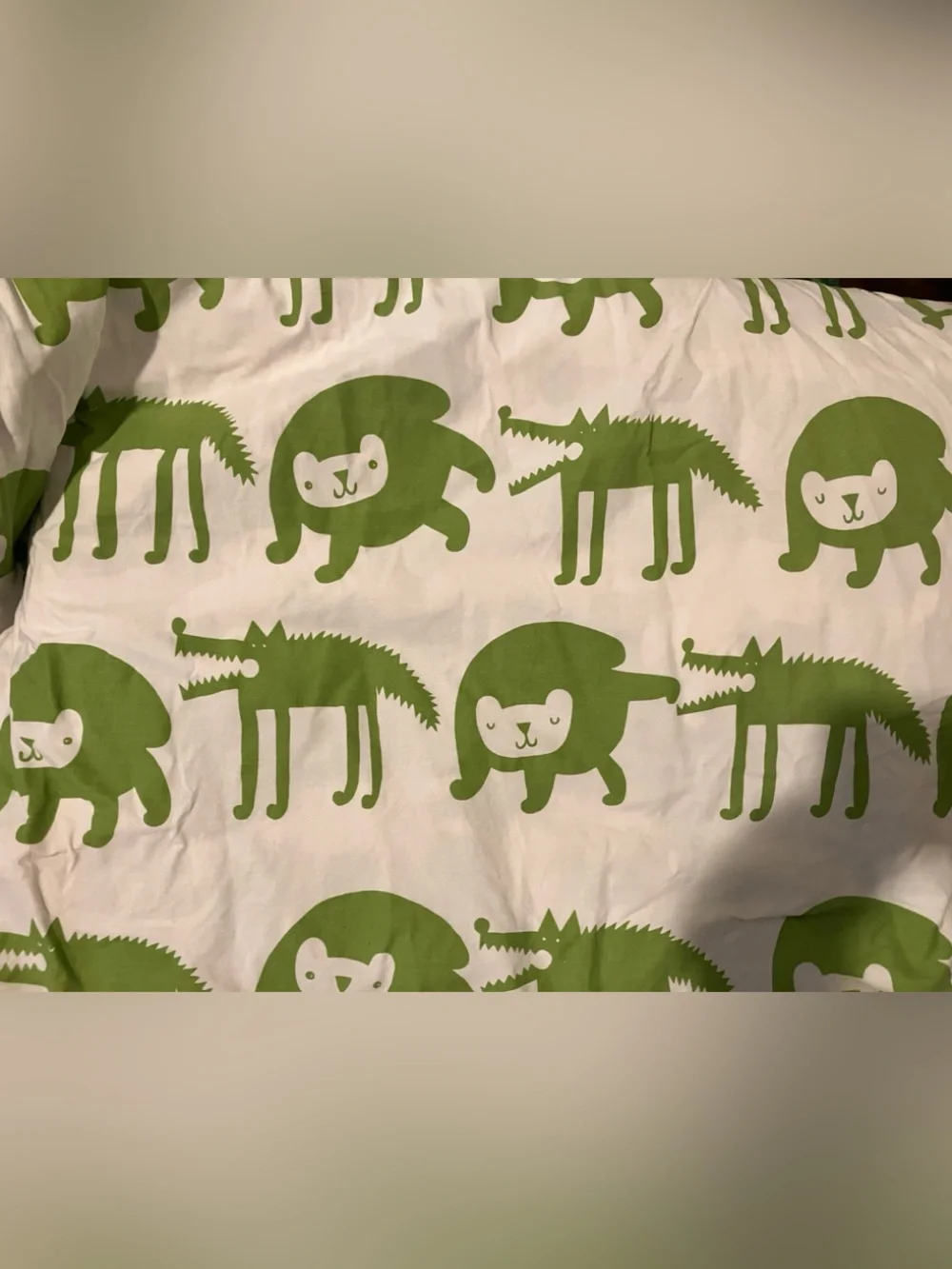 Ikea Barnslig Ulven Twin Duvet Cover 100% Cotton